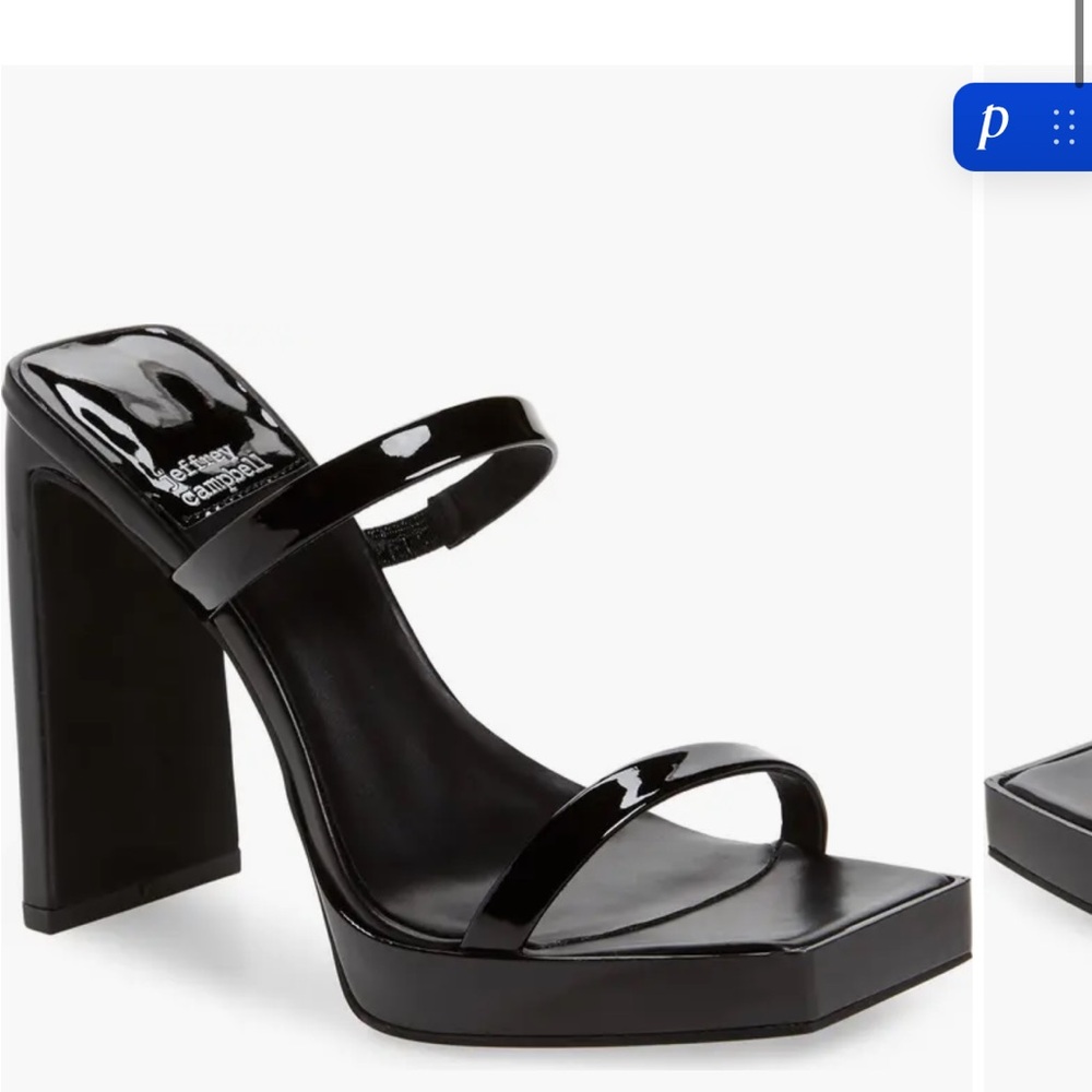 Jeffrey Campbell Black Patent Platform Mary Jane Heels